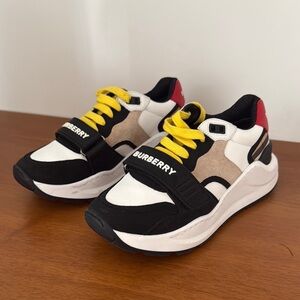 Burberry Kids Sneakers - Black, White, Tan